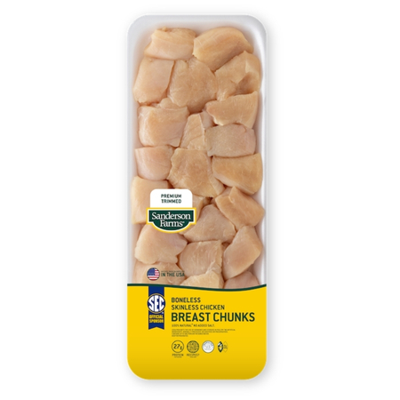 Premium Boneless Skinless Chicken Breast Chunks